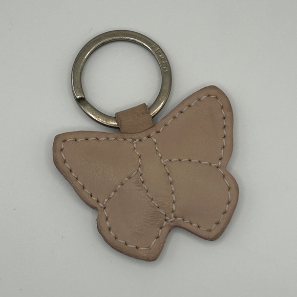 Furla Accessories - Furla Pink-Nude Leather Butterfly Keychain or Bag Charm